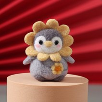 알파카인형 만들기 퀼트미완성 펠트 키트 양모 바늘 패키지 DIY 핸드메이드 인형 장난감 생일 꽃 선물, 04 A0504