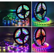 WS2812 네오픽셀 LED바 파노라마 모듈 5미터 (300LED), LED리모컨/컨트롤러