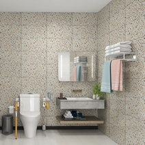 테라조시트지 타일 접착식 주방 욕실 싱크대 현관 화장실 벽체 포인트 리폼 인테리어 필름, 60x60cm, TRZ-002