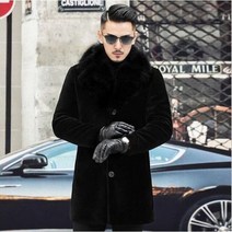 남자 남성 겨울 자켓 재킷 모피 퍼 2012 Winter Mens Faux 디자이너 Hombres Warm Windbreaker Long Wool Blends 아우터웨어 코트 Bl