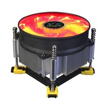 cpu 쿨러 120mm pwm 팬 12v 4pin rgb air 냉각 컴퓨터 lga 1150 1151 1155 1366 i3 i5 i7 am3 am4 조용한 pc 쿨러, 빨간색