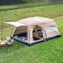 겨울 텐트 리빙쉘 동계 장박 거실 전실 터널 거실형 터널형 캠핑 그늘막, 5~8인용