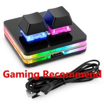 매크로 키보드 단축키 키패드 샤프트 ​​앰프 키 게임 포토샵 디자인 영상편집, RGB 2키, 갈색 스위치