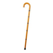 에쉬울프 나무 간편 지팡이 900mm, 줄무늬 옐로우, 1개