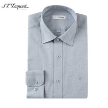 (S.T듀퐁 셔츠)-2022 FW신상- 슬림핏 체크 블루 긴팔 셔츠 SE2FM21LS331SBU