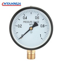 아날로그 차압계 YXC100 4 "100mm 전기 접촉 압력 게이지 압력계 하단 스레드, 11 0-10Mpa