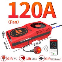 푸드트럭 트레일러 Daly BMS 리튬 이온 배터리 에너지 저장 장치 16S 48V LiFePo4 스마트 3S 12V 8S 24V 36V 스쿠터 30A 60A 80A 100A 1, Li-ion 3S 12V BT+120A FAN
