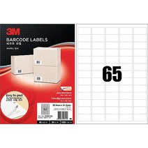 3M)바코드용라벨(21365/100매)x10개묶음