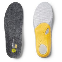 시다스 3피트 메리노 하이 인솔, Gray/Yellow, L