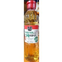 식당 업소 식재료 2배사과식초(백설 500ml)X4, 선택▶▶ ▶본상품선택