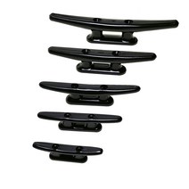 서핑 나일론 플라스틱 낮은 플랫 클리트 오픈베이스 해양 보트 요트 데크 라인 로프 타이 하드웨어 액세서리, 75X15CM 1PC