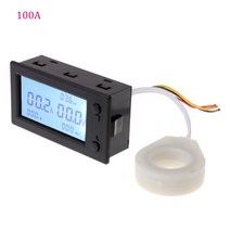 DC 300V 100A 200A 400A 디지털 전압계 전류계 배터리 용량 coulometer 홀 센서가있는 전력 전력량계, 01 100A