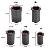 1-5KG 고순도 용융 흑연 도가니 금은 고온 저항 컵 제련 도구, 02 Single ring_03 3KG