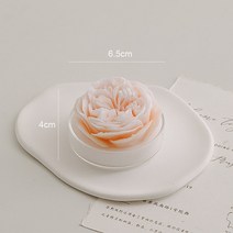 로맨틱 양초 오스틴 장미 향초 발렌타인 데이 장면 배열 장식 꽃 향기로운 양초 생일 양초, 라이트 핑크