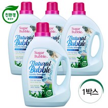 슈가버블 친환경세탁세제 내추럴버블3LX4개1BOX /일반드럼, 1개
