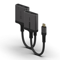 C타입 to HDMI PD충전 미러링 HDR 어댑터 케이블, CtoHDMIxPD어댑터-메탈블랙