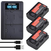 소니 호환 NP-FZ100 배터리 + led 듀얼 USB 충전기 A7iii A7r iii A9 9 A7r3 A6600 카메라, CHINA_3Pcs set