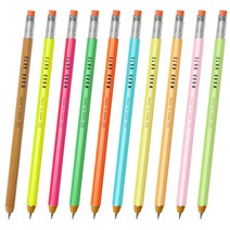 기타보쉬 W-300R 우드노트 목재 샤프 연필 필기도구 지우개 샤프심 학용품 문구 학생 공부 필기 수업 드로잉 스케치 필기감 삼나무 육각기둥 네추럴 0.5mm 자동방출 색상 선물, W300R GN 그린