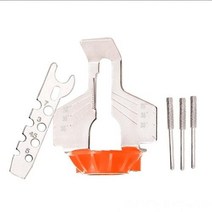 체인톱연삭기 전기톱 톱날 연마기 샤프너 전기 샤프닝 키트 그라인더 폴리싱 어태치먼트 세트 툴 드릴 로타리 액세서리, orange