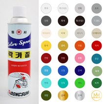 동서락카 스프레이페인트 [올컬러31색] 420ml / 동서순정 락카 [범민스토어], 연녹, 1개