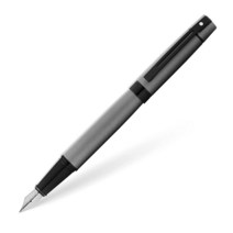 쉐파 Sheaffer 크롬 도금 트림과 M사이즈 Penn 펜촉이 300 유광 블랙 만년필, Fountain Pen Medium Nib, Matte Grey
