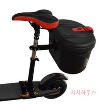 기함급 전동 킥보드 전기 2발 성인 의자 가성비 국산 튜닝 어른 피크닉 바구니 장바구니, 빨간색과 하얀색