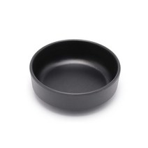 업소용 검정 멜라민 대형 원형찬기 그릇 접시 식당, 1호