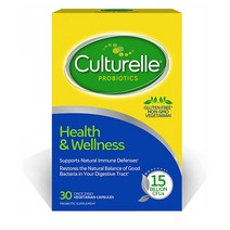 Culturelle 컬처렐 남성 여성 헬스 앤 웰니스 프로바이오틱 락토바실러스 람노서스 GG 유산균 30캡슐