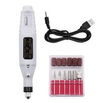 소형레이저각인기 불박기 열프레스기 레이저마킹기 이름새기기 USB 미니 전기 연삭 가변 속도 회전 도구 키트 밀링 및 연마 도구 용 드릴 비트 조각 펜, 하얀, 1개