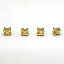 갈색가죽 지퍼부자재 메탈 #5 골드 뒷도매 하지 End stopper(2pcs)