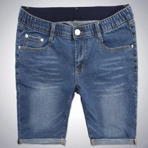 비브레이커스 속밴딩 데님 스판(28~38) 롤업 5부 청반바지 FS5021 타입2