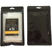 Rotech Rosin 열 프레스 백 로진 프레스 필터 백 120 마이크론 - 공원당 10개 화이트 6.4 x 10.2cm(2.5 x 4인치) 114317
