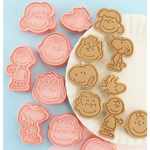 스누피쿠키커터 스누피 쿠키틀 몰드 8종 홈베이킹 빵 만들기 모양틀, Snoopy 16종