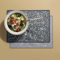 국내제작 실리콘식탁매트 마블 프린팅 테이블웨어 먼지안붙는 테이블매트, 기본, 달마티아
