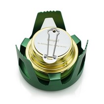 캠핑화로 접이식화로대 불멍 우드스토브 캠핑화목난로 미니 휴대용 스토브 버너 알루미늄 합금 스탠드 뚜껑 야외 캠핑 요리 알코올 스토브 휴대용 피크닉 스토브 161, 짙은 녹색