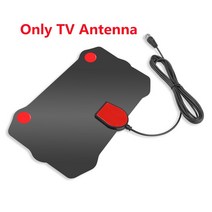 제이즈 Kebidumei 디지털 실내 TV 안테나 증폭기 신호 부스터 HDTV DVB-T DVB-T2 HD 반경 VHF UHF 수신기, [02] Only Antenna