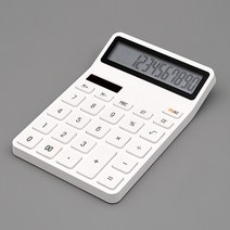 카코 레모 데스크톱 계산기, 1개, 화이트