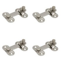 스테인레스 판걸고리 잠금장치 소 53 x 40 mm, 8개