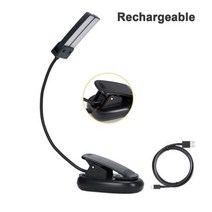 높이조절독서대 2단독서대 북스토퍼 투명독서대 클립 북 라이트 충전식 램프 USB Led 조명 눈 보호 책상