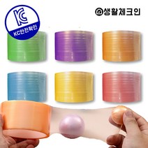 생활체크인 KC인증 테이프공 테이프볼 만들기 세트, 4.8cm 6개