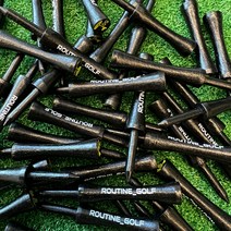 루틴 골프티 골프티꽂이 골프티꽃이 드라이버티 높이조절티 컨트롤티우드티 나무티, 45mm(50ea)