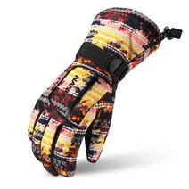 겨울 가족 스키 장갑 남녀 공용 방수 스포츠 스노우보드 등산 낚시, 04 빨간_01 XS