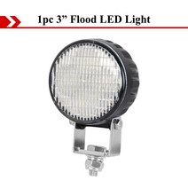 AULOOX-3 인치 오토바이 오프로드 자동차 4x4 4wd SUV LED 작업용 라이트 자전거 트랙터 굴삭기 허머 지프 픽업 볼보 트럭 밴용, 01 1pc Flood