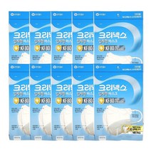 크리넥스 KF80 3D 화이트 마스크 대형 10개 황사 방역 미세먼지 마스크, 크리넥스 KF80입체형마스크-10개