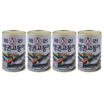 펭귄 고등어 통조림, 400g, 4개입