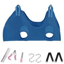 애견미용테이블 애완 동물 미용 해먹 손톱 트리밍 고양이 안티 스크래치, 슈트 블루_7-10KG