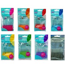 테페 치간칫솔 8P 1봉지 교정칫솔, 핑크0.4mm