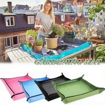 분갈이매트 5050 cm 심기 매트 원예 potting mat 원예 패드 방수 접이식 화분 원예 매트 이식 식물 패드, 검은색