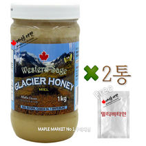 캐나다 석청 아이스허니 빙하 꿀 허니 1kg+멀티비타민 정품 웨스턴세이지 캐나다 직배송, 1KG, 2통