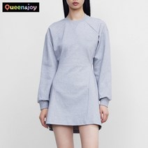 퀸앤조이 허리트임 쭈리면 미니 원피스***판매자 퀸앤조이***